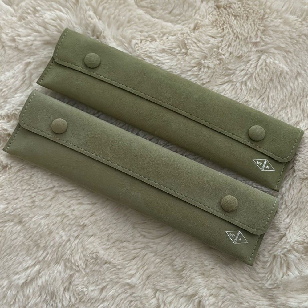 New Van Cleef Suede Jewelry Pouches